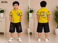 Premium Boys Graphic Polo & Check Shorts Set – BO186