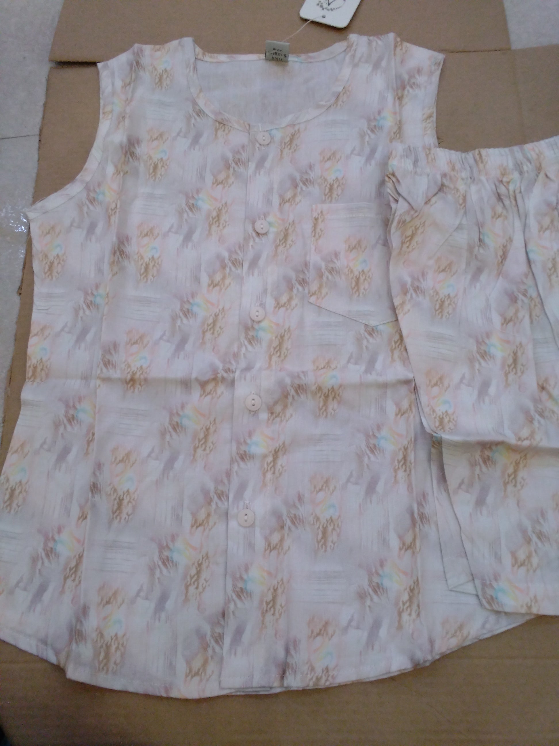 Boys Sleeveless Floral Printed Nima Set 170