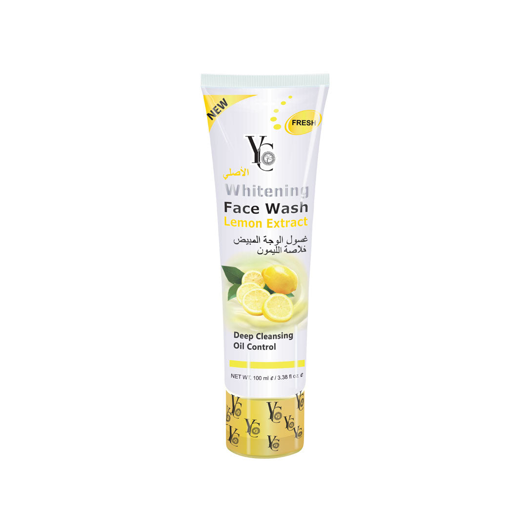 YC Whitening Face Wash with Lemon Extract – Deep Cleansing & Oil Control (100ml)