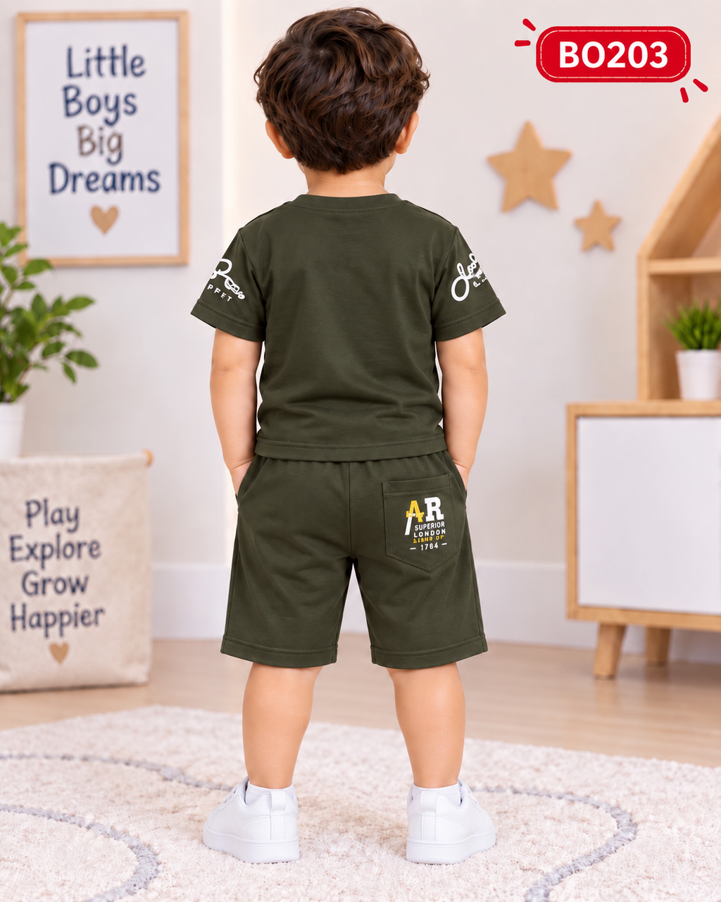 Premium Boys T-Shirt & Shorts Set-BO203