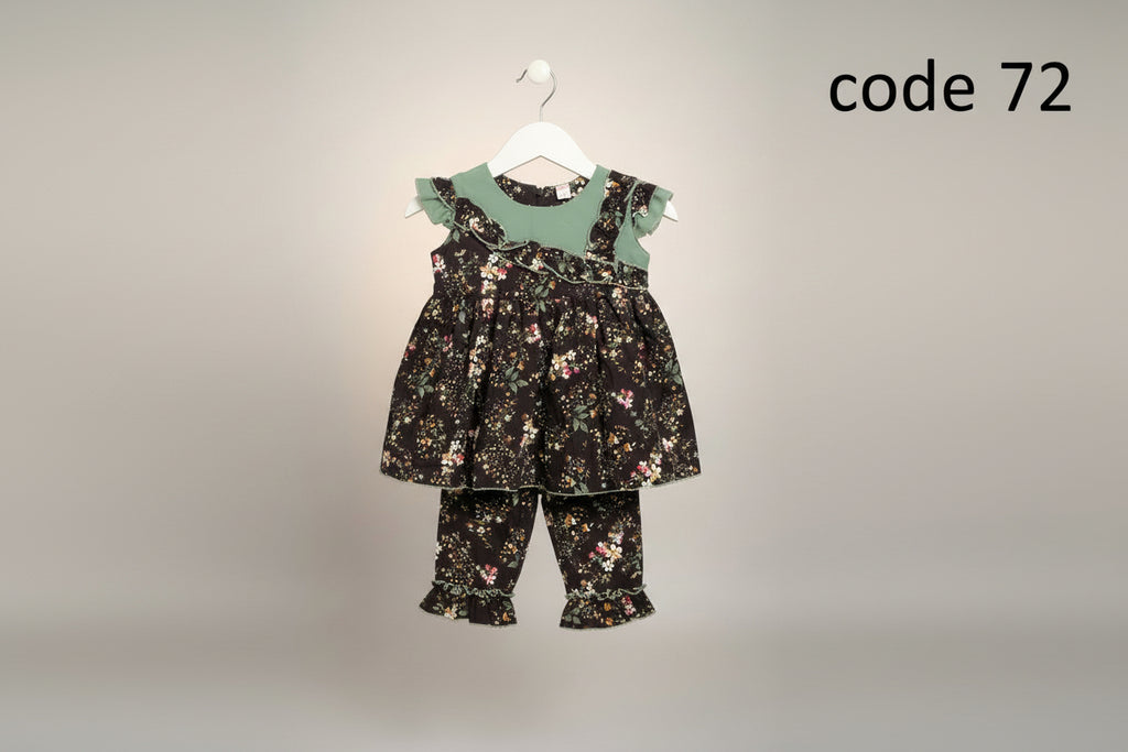 Baby Girls Floral Dress & Shorts Set 72