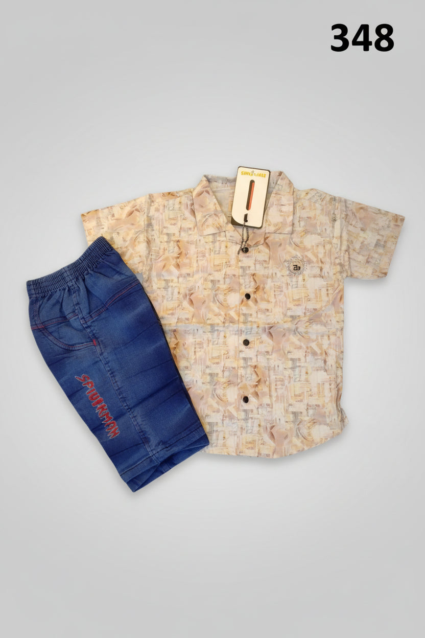 Kids Clothing > Boys Sets > Shirt & Short Set.348