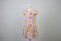 Girls Bird & Floral Printed Dress 3333