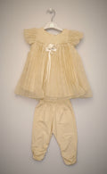 Baby Girls Lace Party Dress with Matching Bloomers – Handmade Floral Tulle Outfit.203