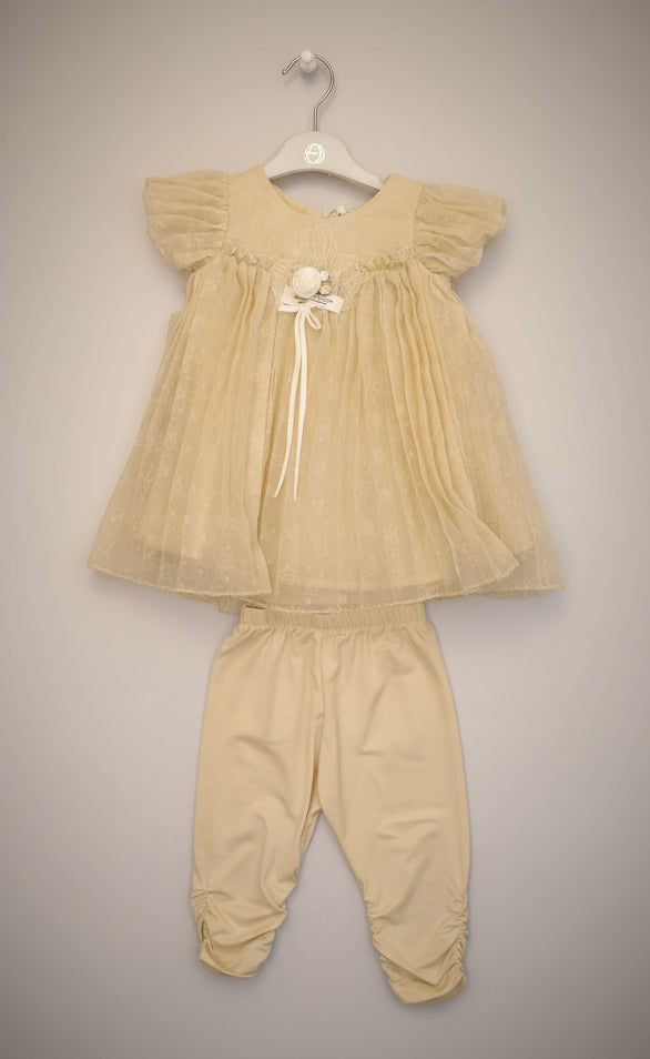 Baby Girls Lace Party Dress with Matching Bloomers – Handmade Floral Tulle Outfit.203