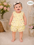 Premium Floral Ruffle Baby Girl Set-GD64