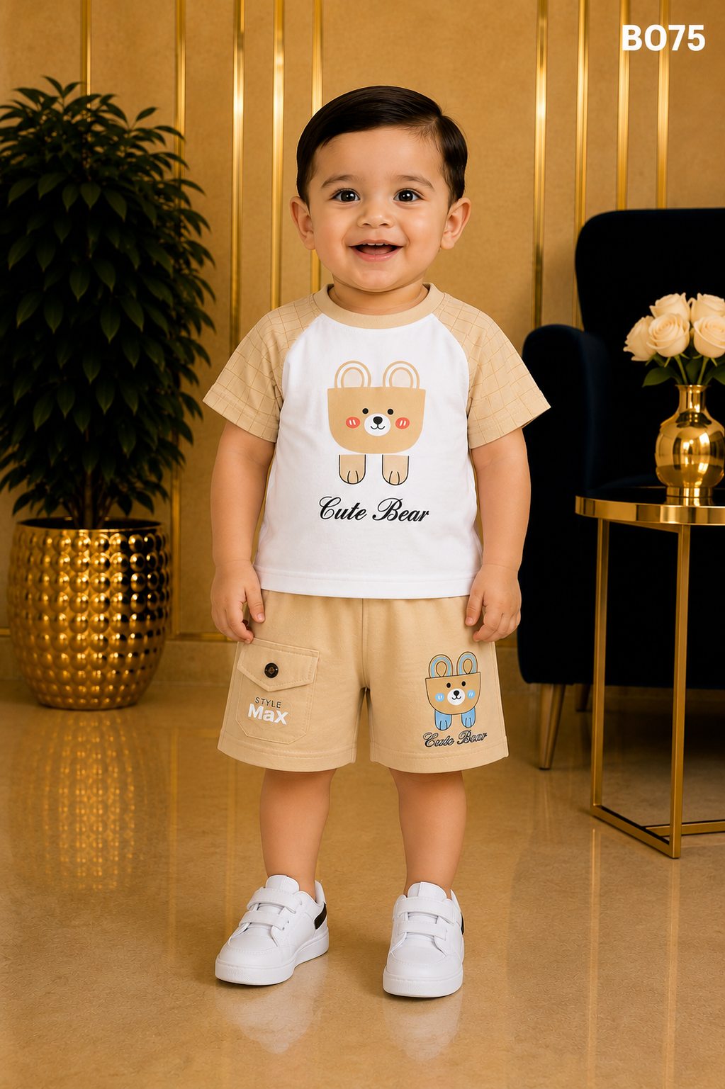 Boys’ Premium T-Shirt & Shorts Set-BO75