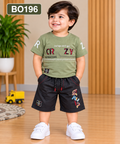 Boys Crazy Inspiration Graphic T-Shirt & Shorts Set – BO196