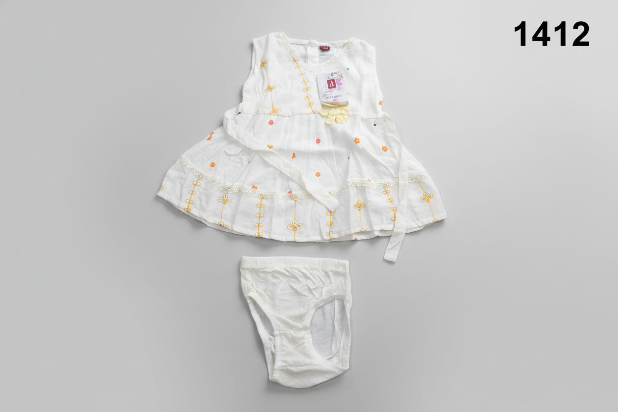 Baby Girls Floral Dress with Bloomer Set 1412