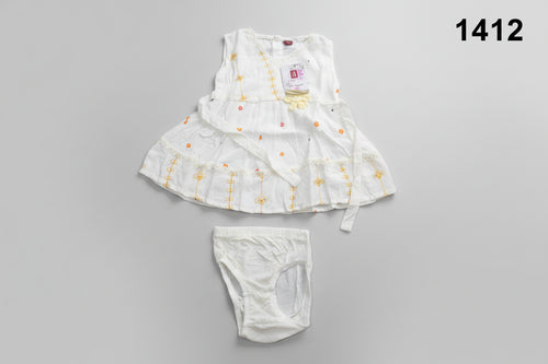 Baby Girls Floral Dress with Bloomer Set 1412