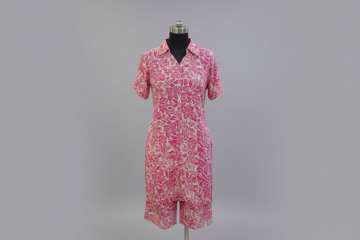 Girls Floral Ruffle Sleeve Party Dress 974