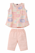 Baby Boys Pastel  Printed Sleeveless Shirt & Pant Set 270