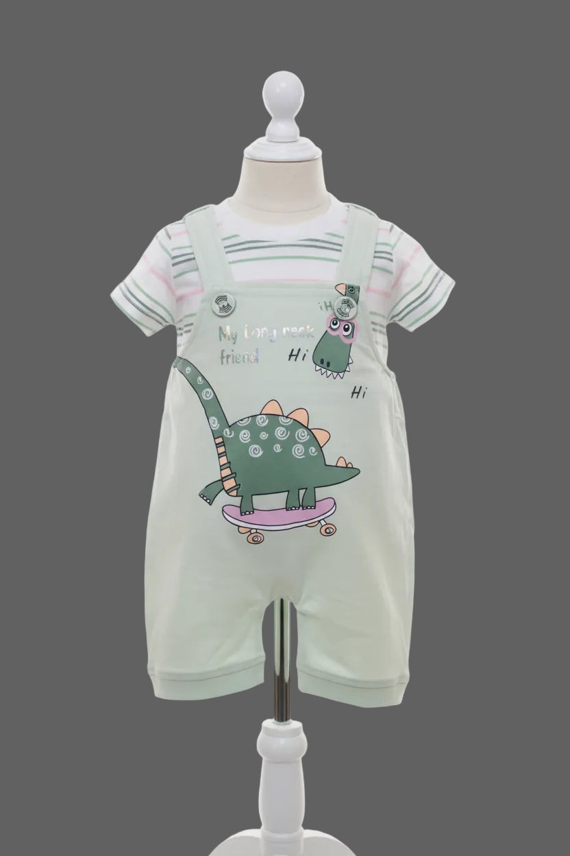 Baby Boys & Girls Dinosaur Dungaree Set 125