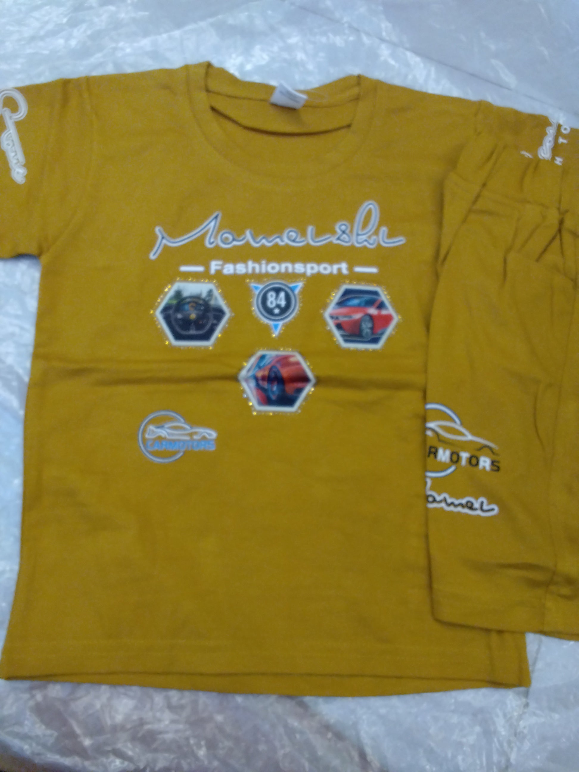 Boys Mamelsh FashionSport CarMotors Printed T-Shirt & Pant Set 270