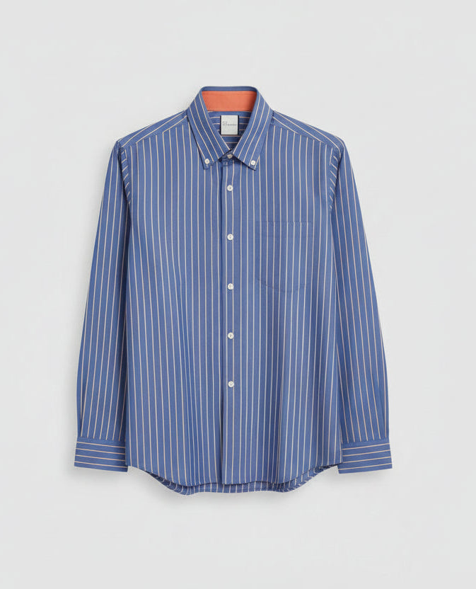GATSBY Mens F/S Shirt_ Ted Bernhardt Royal Blue 5101