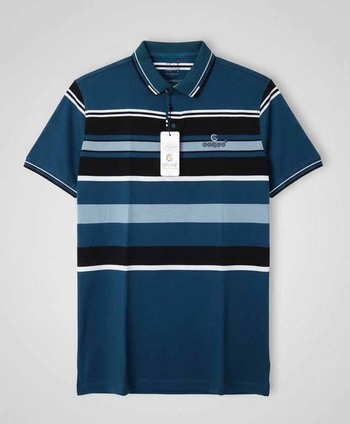 Graphic Print  Cotton polo T-Shirt 717