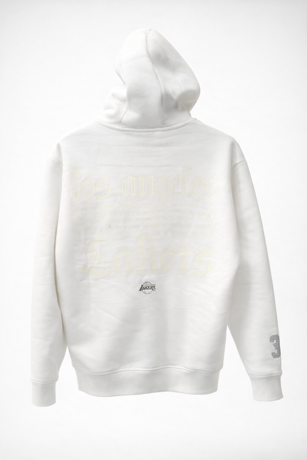 GATSBY Mens Hoodie (Non- Zipper)_ NBA White LA01