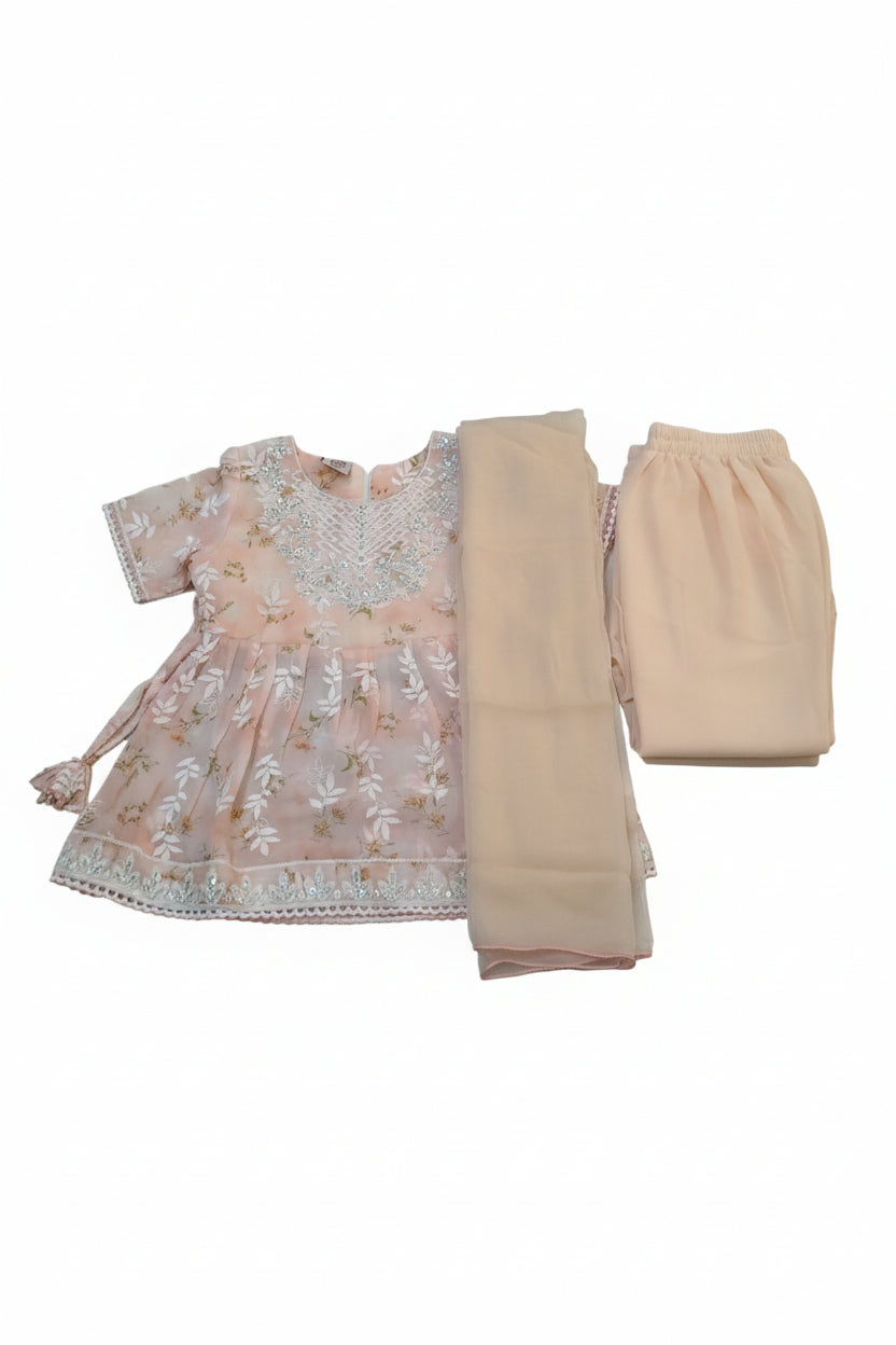 Girls Kurti Set with Dupatta & Palazzo 10