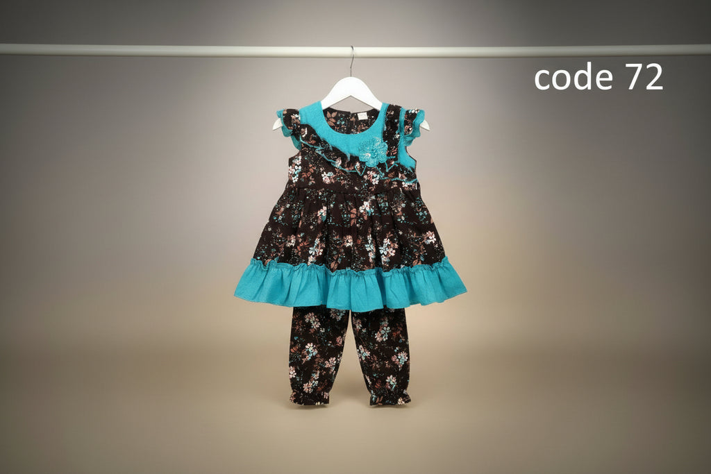 Baby Girls Floral Dress & Shorts Set 72
