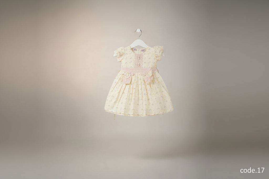 Girls Premium Floral Embroidered Party Frock 17