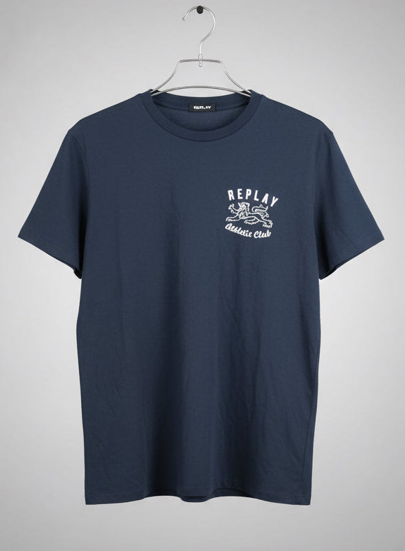 Mens Premium Navy Blue T-SHIRT 075