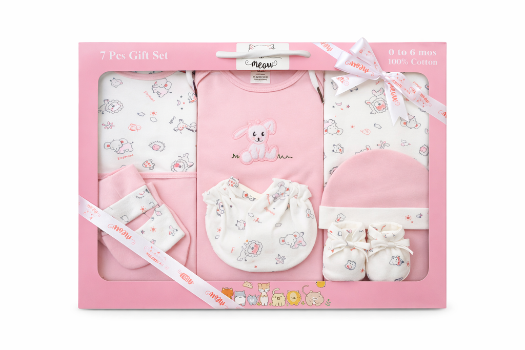 Newborn Baby  Dress Gift Set 7Pcs-B50