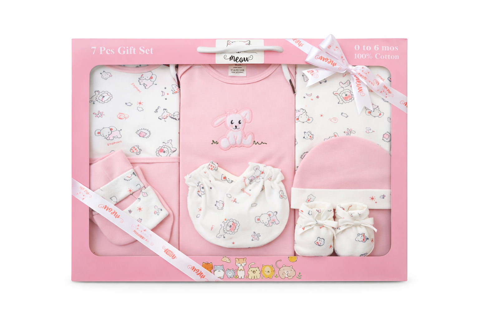Newborn Baby  Dress Gift Set 7Pcs-B50