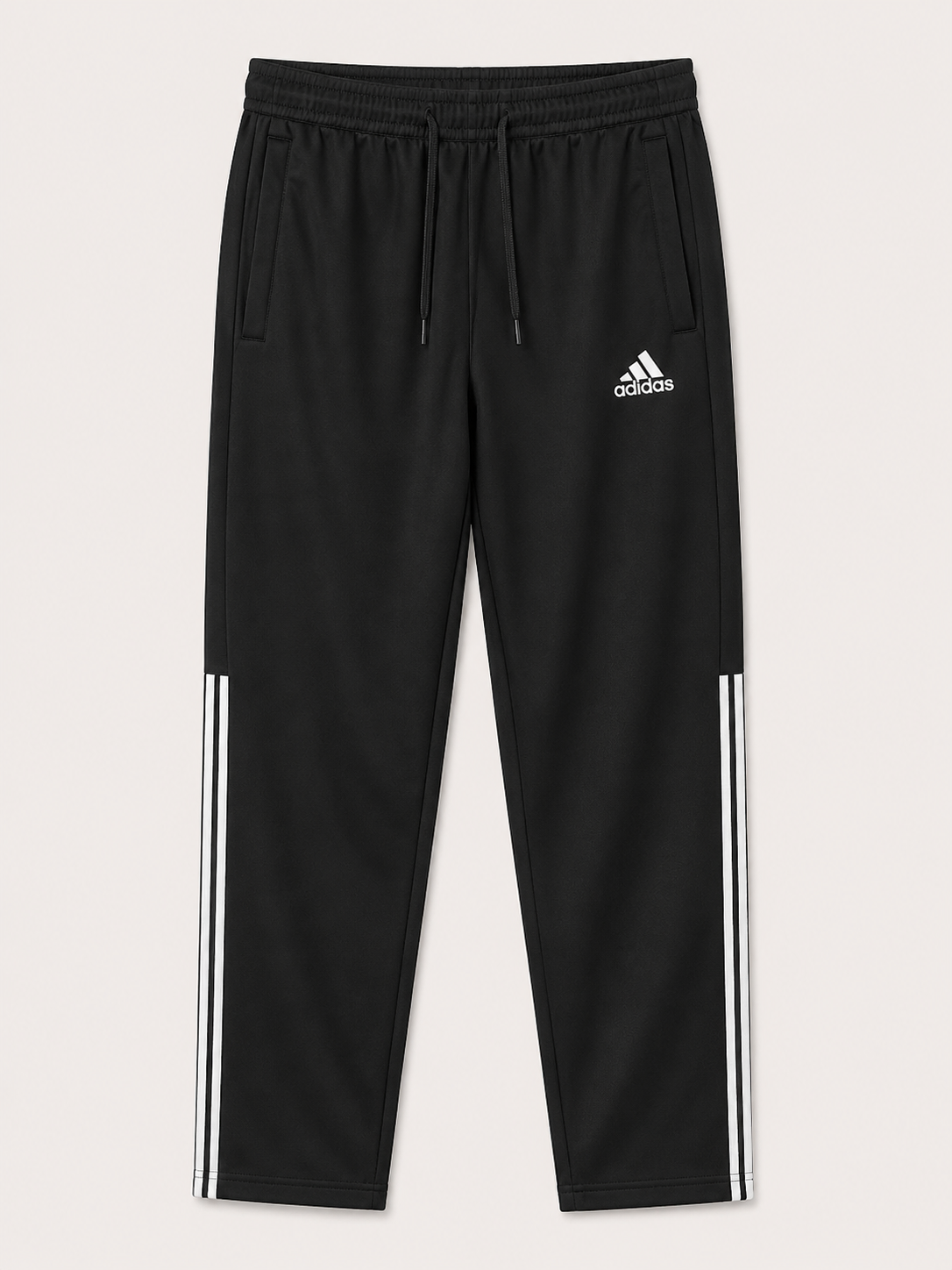 Three Half Stripe Athletic Track Pant Black/White