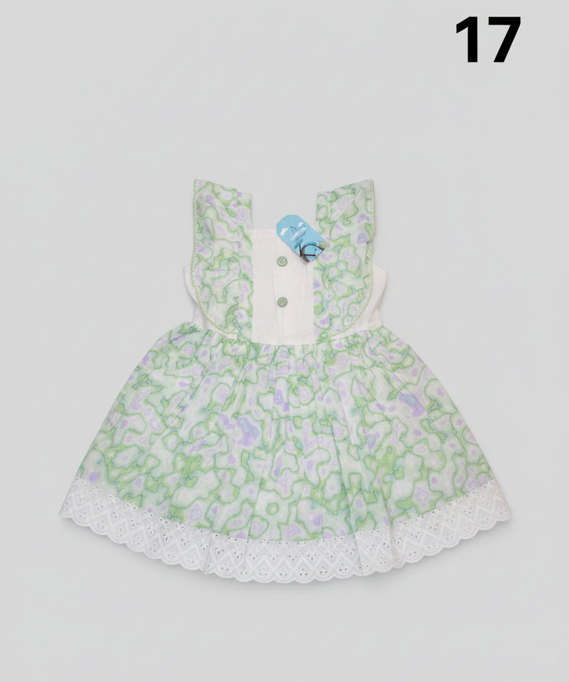 Girls Premium Printed Cotton Frock 17