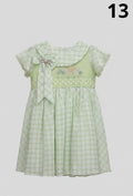 Girls Checked Party Dress 13