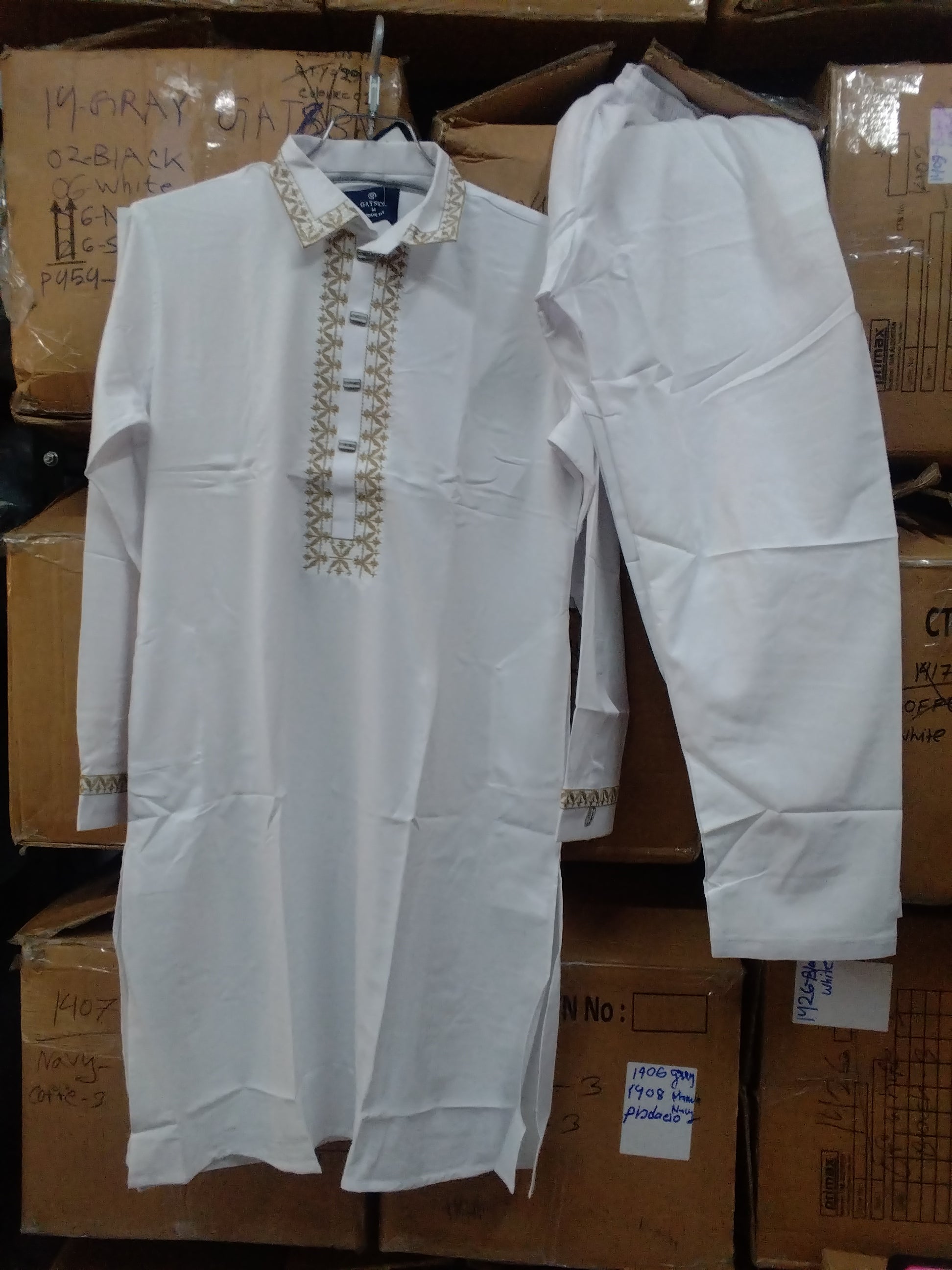 Gatsby Mens Kabli Set New STY 06_ White 4047