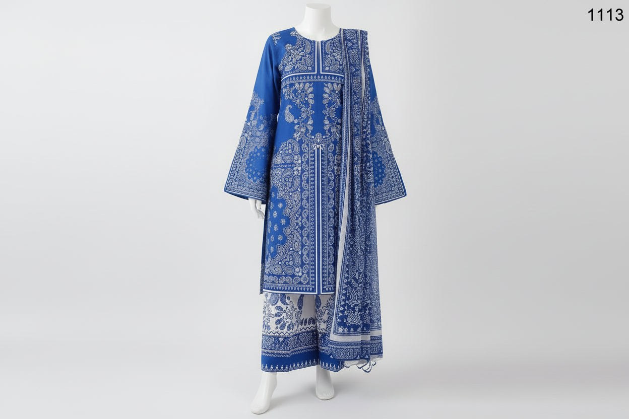 Premium Floral Unready Three Piece-C120