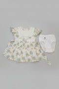 Baby Girls Floral Party Dress Set with Inner Shorts 181