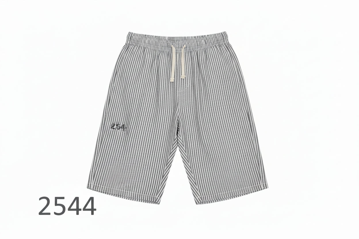Boys Premium Cotton Stripe Shorts-C40