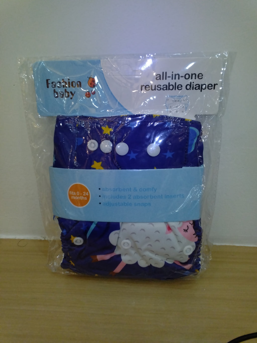 Fashion Baby All-in-One Reusable Cloth Diaper (0–24 Months)