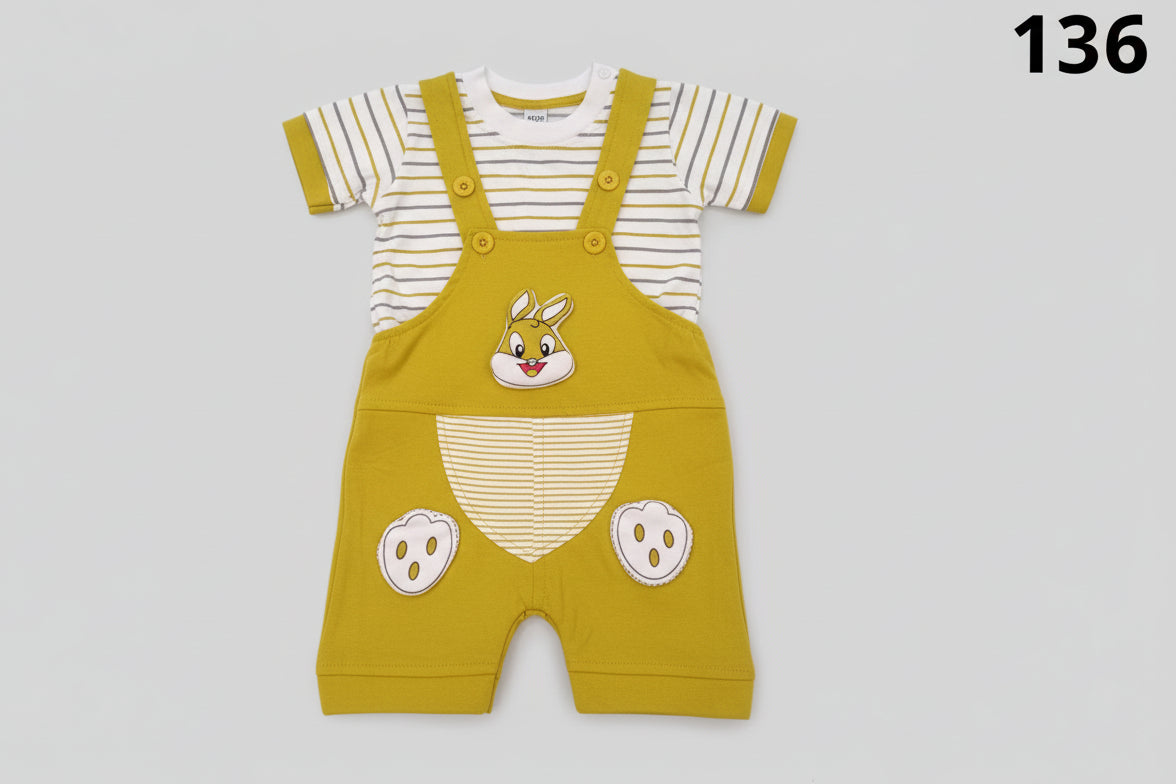 Baby Bunny Dungaree Romper Set 136