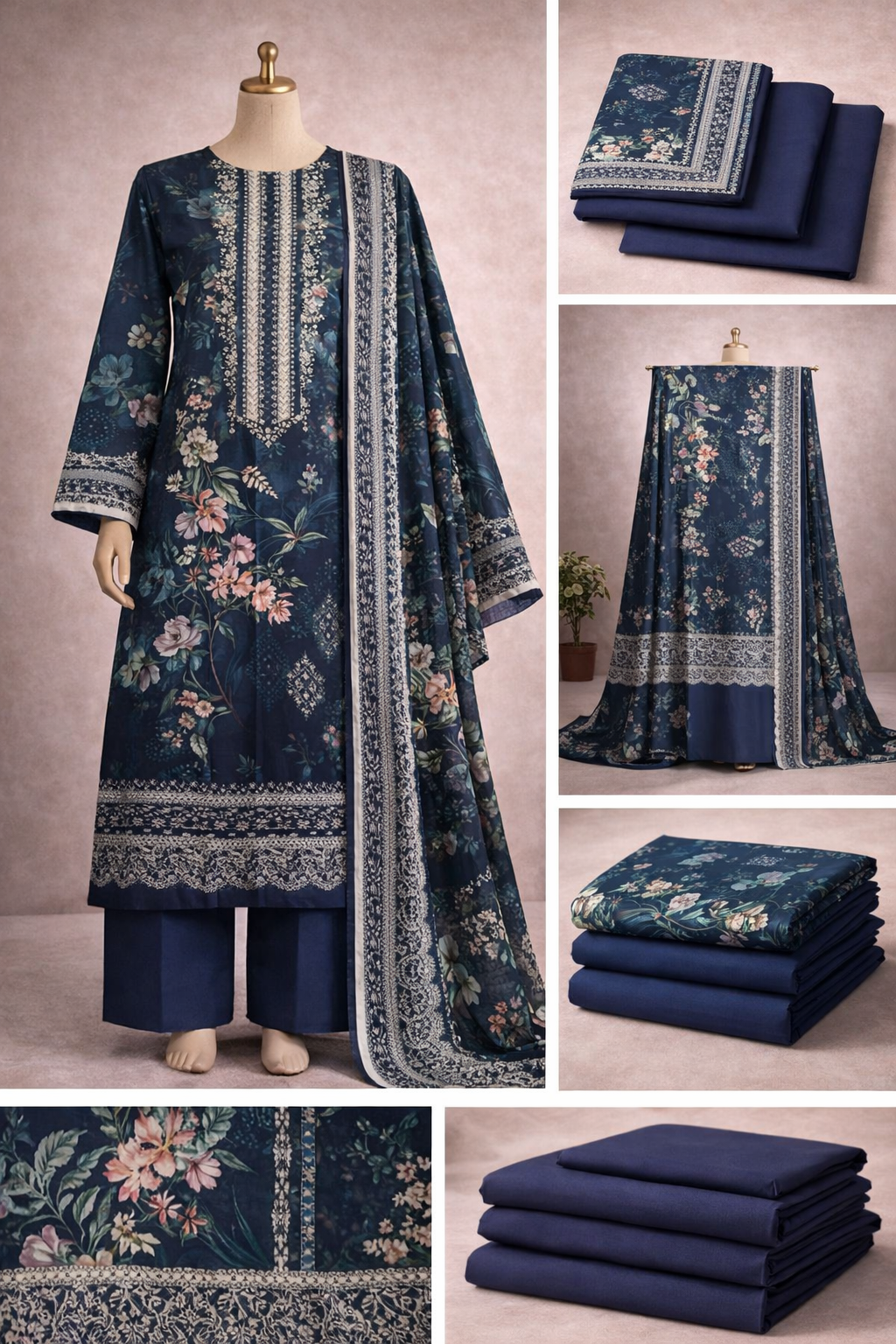 Premium Digital Printed Three Piece Lawn Suit 1153