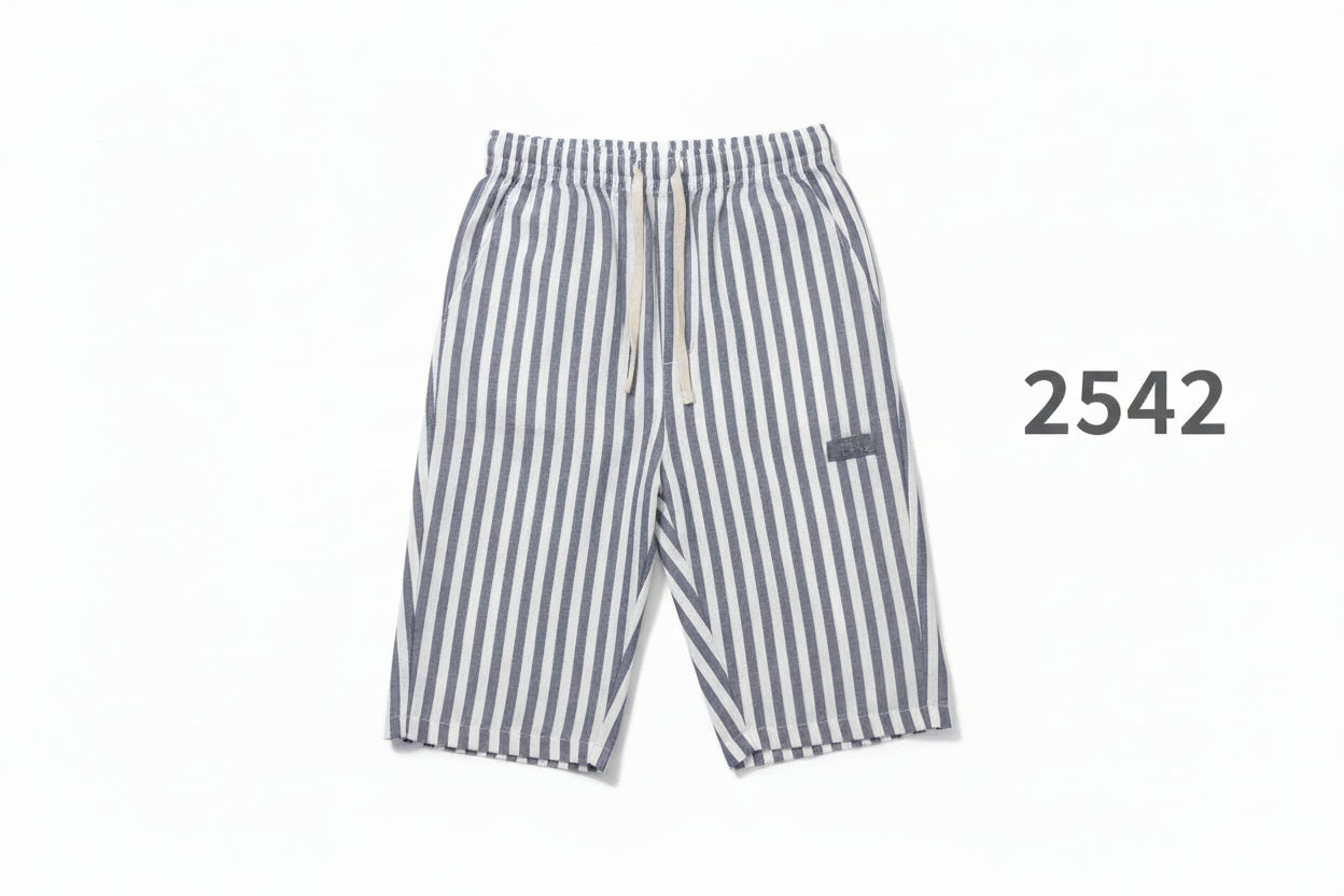 Boys Premium Cotton Stripe Shorts-C42