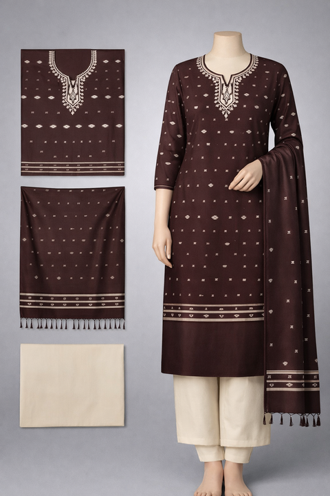 Half Silk Three Piece ST22