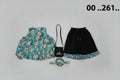Girls Floral Cold-Shoulder Top & Black Pants Set 261