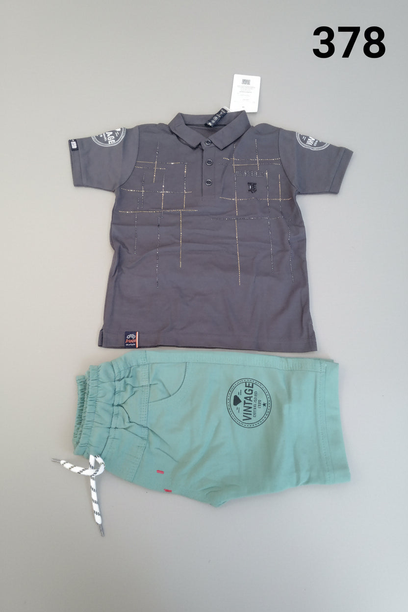 Boys Premium Polo T-Shirt & Soft Cotton Pant Set...378..