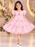 Girls Layered Organza Party Dress – GD350