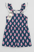 Girls Bird & Floral Printed Dress 3319