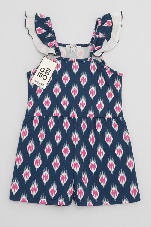 Girls Bird & Floral Printed Dress 3319