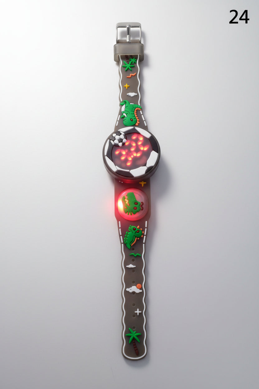 KW24 Kids Cartoon Silicone Strap Watch