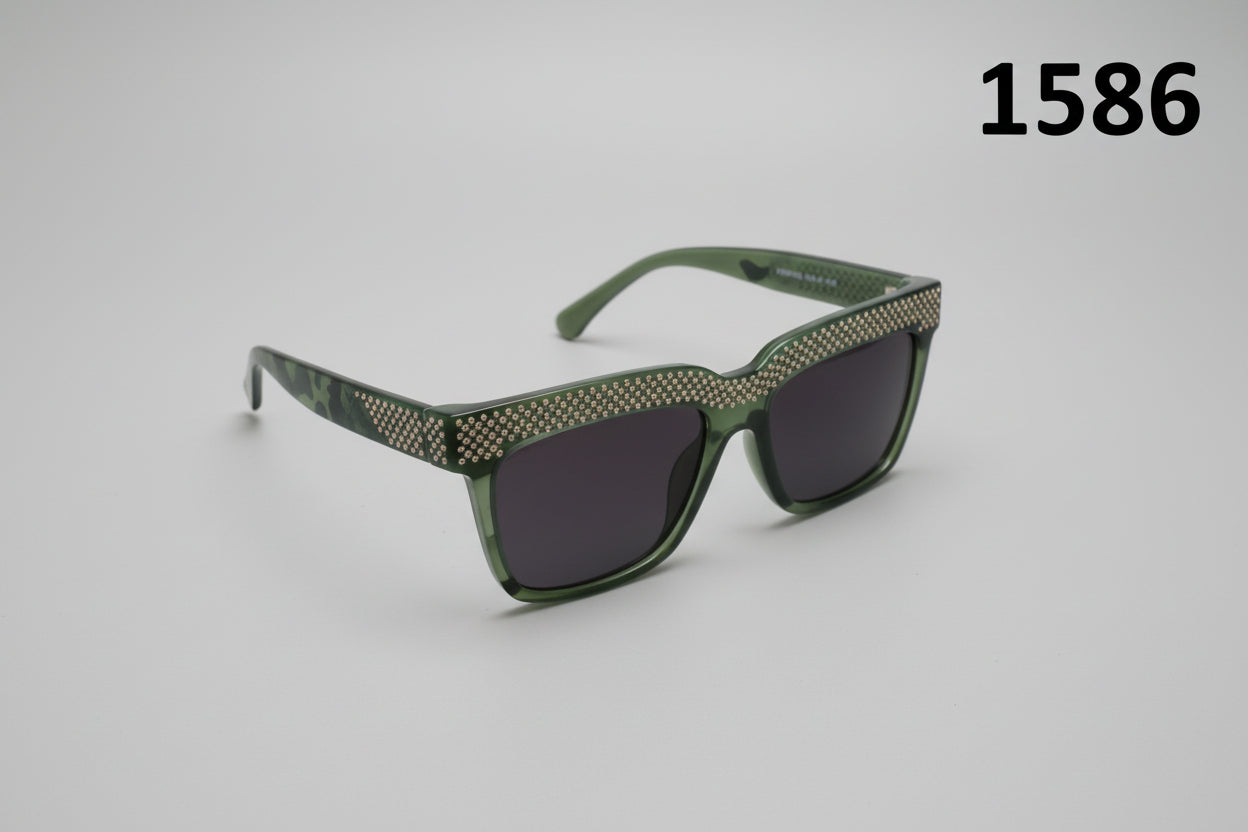 Classic Matte Square Frame Sunglasses 1586