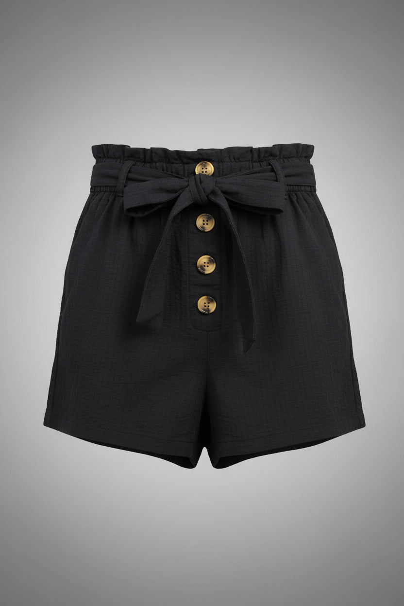 Men’s Charcoal Casual Knit Shorts with Drawstring 2331