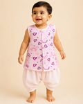 Baby Boy Printed Shirt & Solid Shorts Set 199-Pink