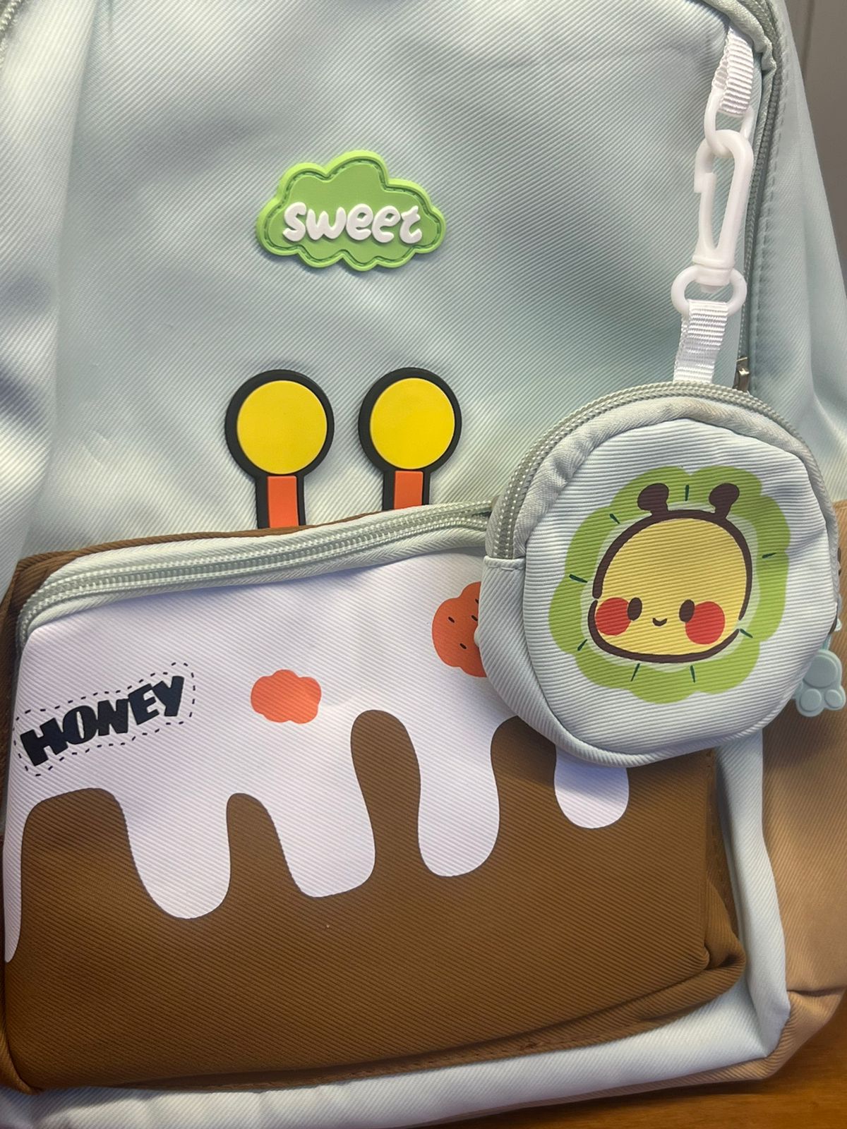 Sweet Honey Bee Kids Backpack with Mini Pouch