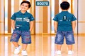 Boys Urban Street Polo T-Shirt & Washed Denim Shorts Set – BO270